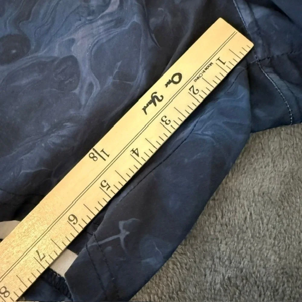 Spyder Hydro Series Volley Swim Trunks S620C20 Marble‎ Print Navy Blue Large